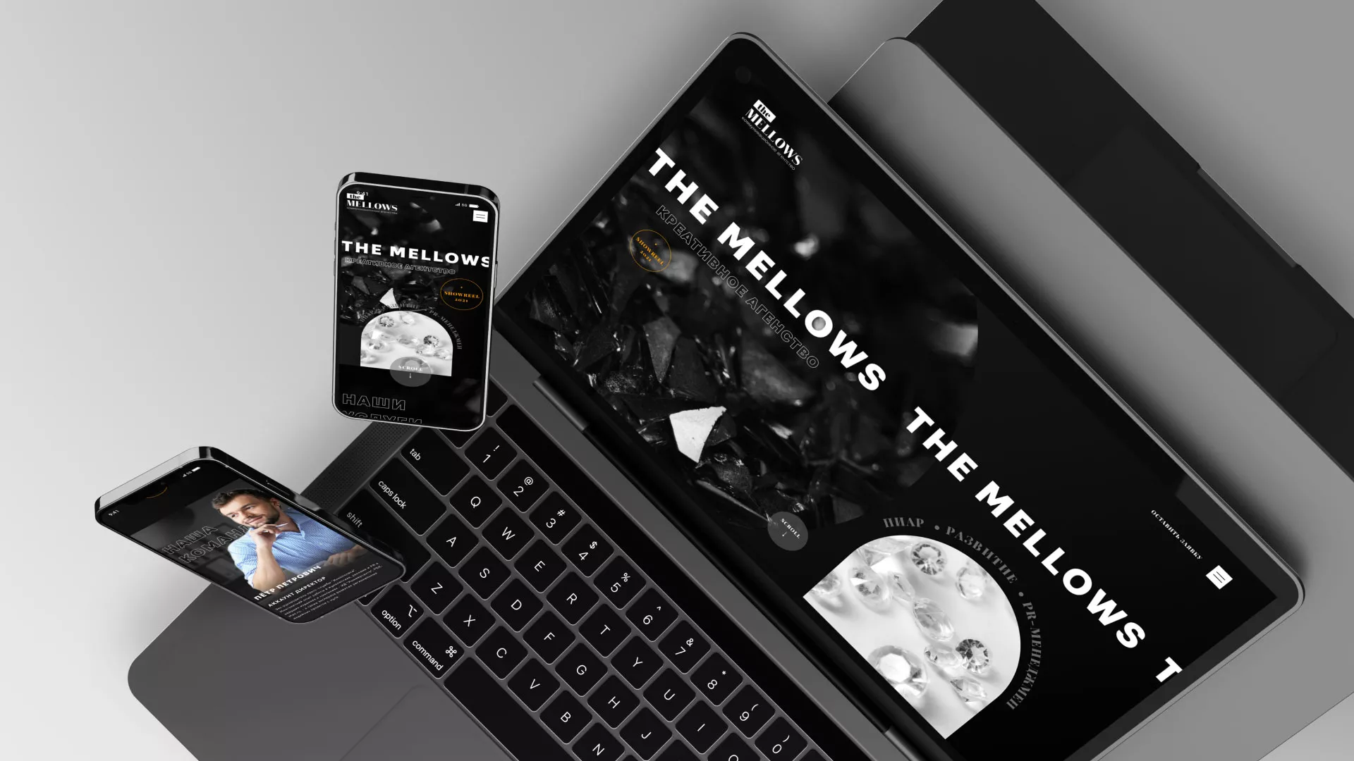 Разработка сайта креативного агентства «The Mellows» в Нелидово
