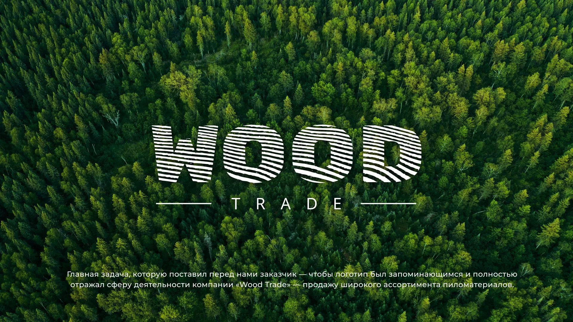 Разработка логотипа для компании «Wood Trade» в Нелидово
