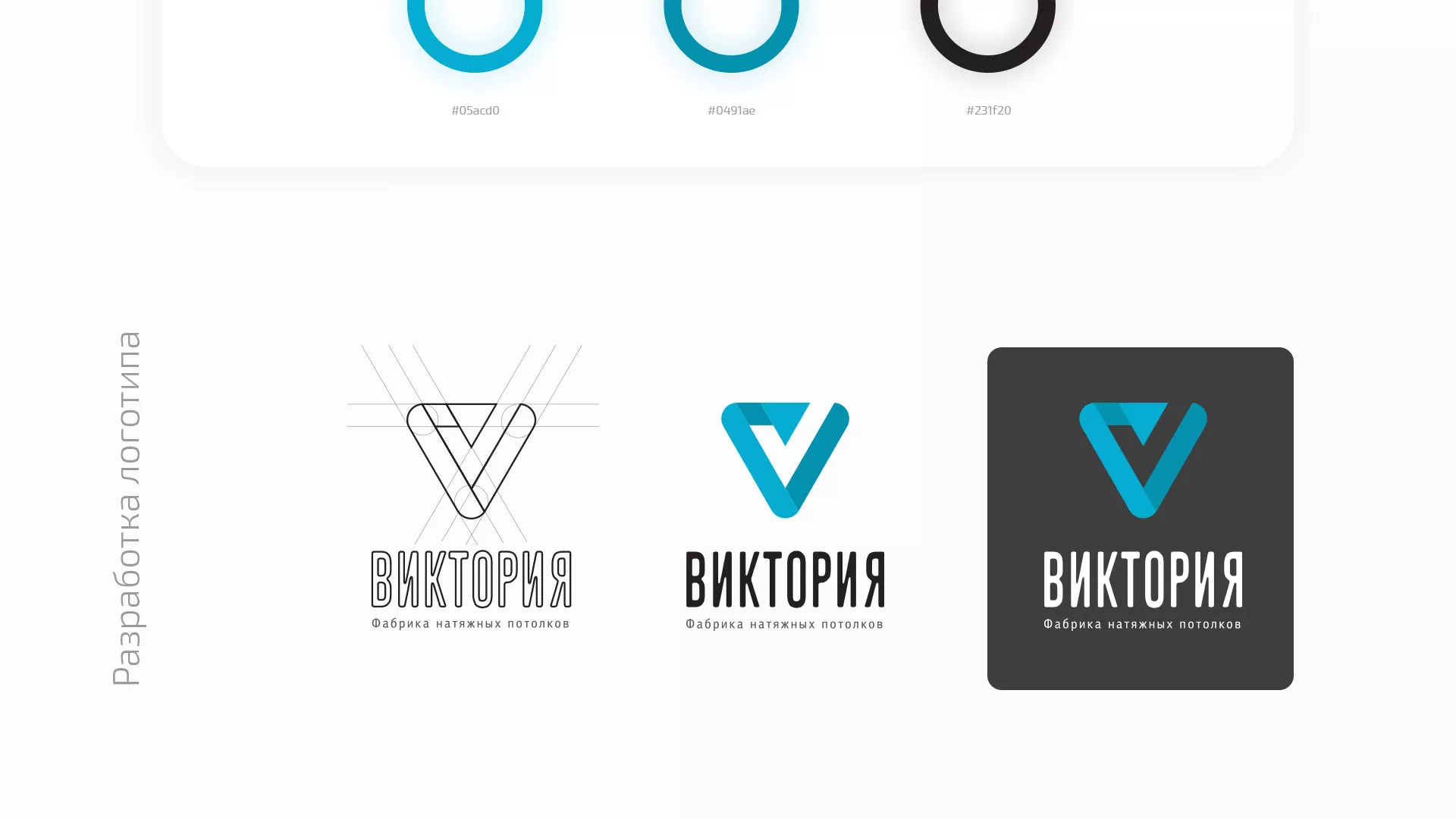 Разработка фирменного стиля компании по продаже и установке натяжных потолков в Нелидово